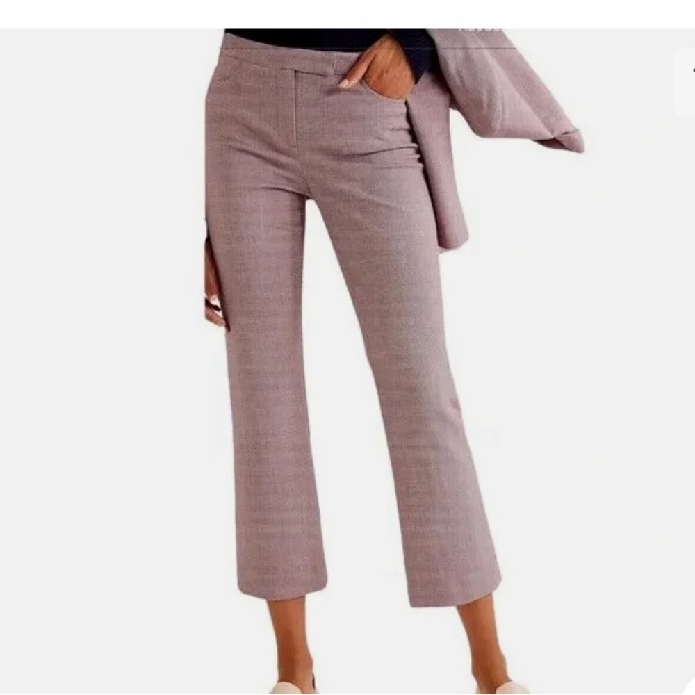 Theory pants in stretch wool blend Houndstooth Plaid Ankle Pants Size 00